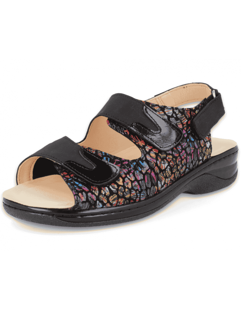 SANDALIA FRIDA NEGRO-MULTI D'Torres®, PARA PIES...