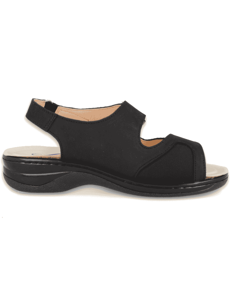 SENSITIVE FEET LADIES SANDALS, FRIDA BLACK MULTI