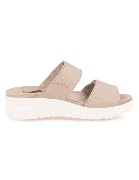 Comfortable sandal, with removable insole. Model ADEJE Nude