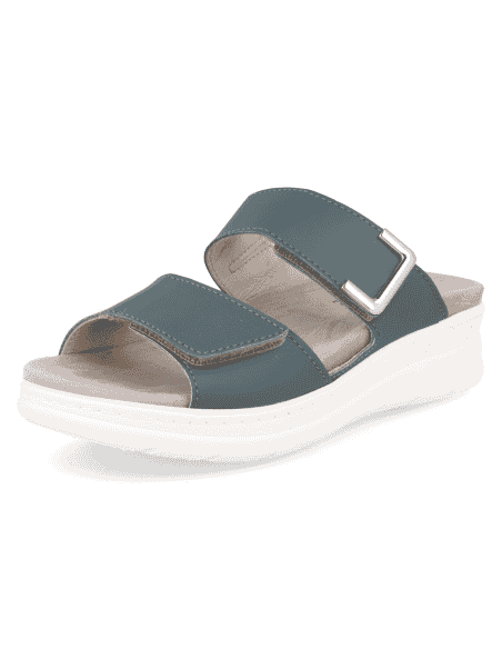 SANDALIA ADEJE D'Torres@ PETROLEO, PLANTA ANATÓMICA EXTRAIBLE MUY CÓMODA.