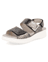 Sandalia Adeje D'Torres® Negro-Plata | Plantilla NubeFit™ Extraíble