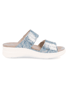 SENSITIVE FEET LADIES SANDALS, ADEJE NAVY SILVER 2
