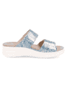 SENSITIVE FEET LADIES SANDALS, ADEJE NAVY SILVER