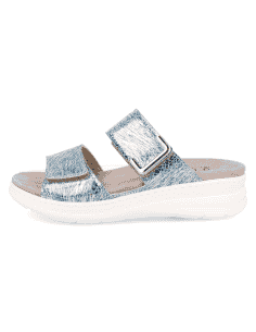 SENSITIVE FEET LADIES SANDALS, ADEJE NAVY SILVER