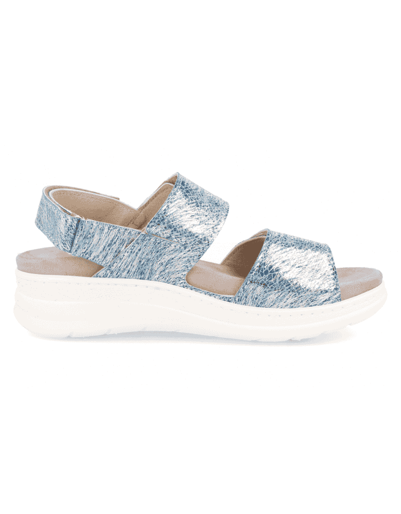 SANDALIA SANDAL ADEJE D'Torres@ AZUL-PLATA,...