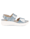 Sandalia Adeje D'Torres® Azul Plata | Plantilla Anatómica Extraíble NubeFit™