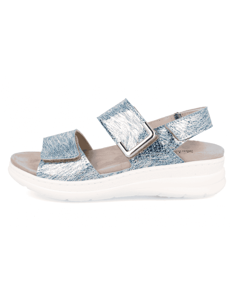 SANDALIA SANDAL ADEJE D'Torres@ AZUL-PLATA,...