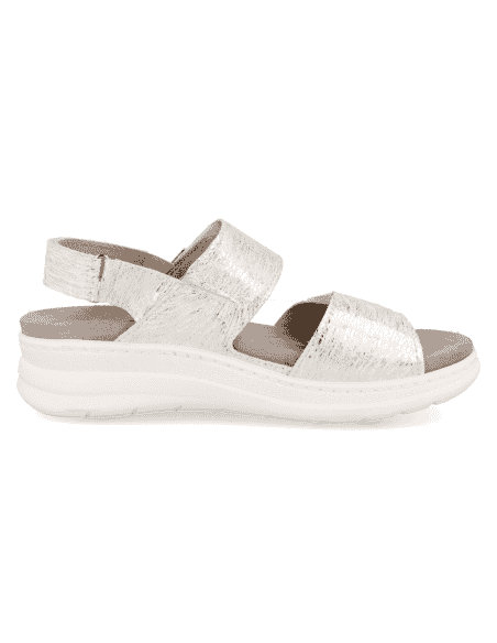 Sandalia Adeje D'Torres® Negro-Plata | Planta Anatómica Extraíble