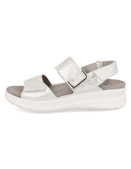 Sandalia Adeje D'Torres® Negro-Plata | Planta Anatómica Extraíble