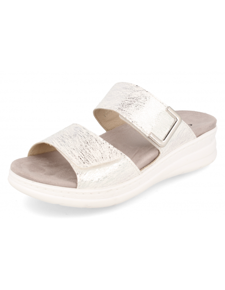 Comfortable sandal, with removable insole. Model ADEJE Snow