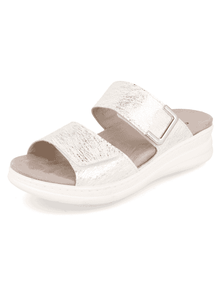 Sandalia Adeje Snow D'Torres® | Plantilla NubeFit™ Extraíble