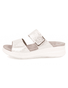 Comfortable sandal, with removable insole. Model ADEJE Snow