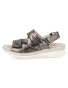 SANDALIA MALENA SANDAL NEGRO-PLATA D'Torres®, PARA PIES DELICADOS Y ANCHOS CON JUANETES