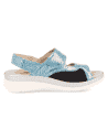 SANDALIA MALENA SANDAL AZUL-PLATA D'Torres®, PARA PIES DELICADOS Y ANCHOS CON JUANETES