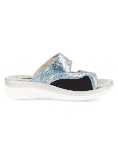 Sandalia Malena Azul-Plata D'Torres® | Pies Anchos y... 2