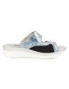 Sandalia Malena Azul-Plata D'Torres® | Pies Anchos y Juanetes