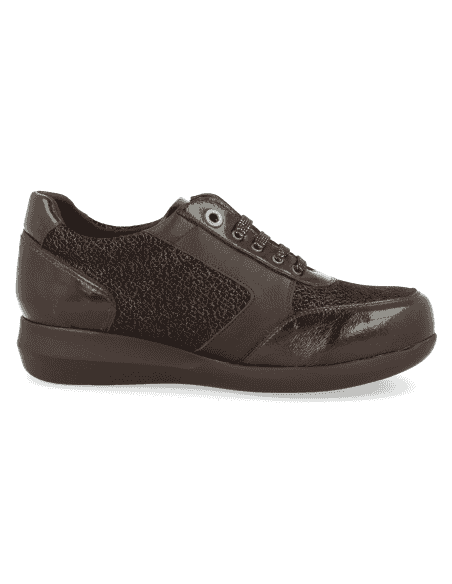 Zapato DiabCare® D'Torres® Señora IRMA 24 02 Marrón | Horma K+ Para Pies Delicados y Pie Diabético
