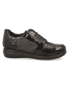 Zapato DiabCare® D'Torres® Irma 24 Milano Negro | Horma K+ Extra Ancha para Pies Delicados