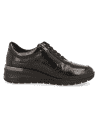 SEUL, COMFORT SHOE WOMEN BLACK PATENT LEATHER, LARGUE WIDTH AND REMOVABLE INSOLE