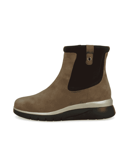 Botín Dallas Camel D'Torres® | Horma K Extra Ancha | Piel Serraje