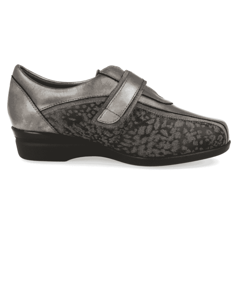 ZAPATO SEÑORA CASANDRA E5 METAL GRIS,