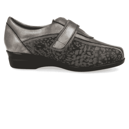 ZAPATO SEÑORA CASANDRA E5 METAL GRIS,