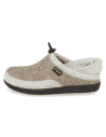 ZAPATILLAS ANATÓMICAS SEÑORA D'TORRES JONE BEIGE, DE FIELTRO CÁLIDO AISLANTE DEL FRÍO.