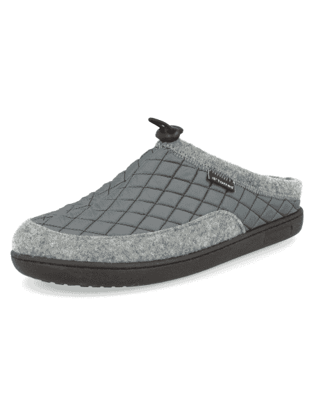 ZAPATILLAS ANATÓMICAS CABALLERO D'TORRES BRUNO GRIS, DE FIELTRO CÁLIDO AISLANTE DEL FRÍO.