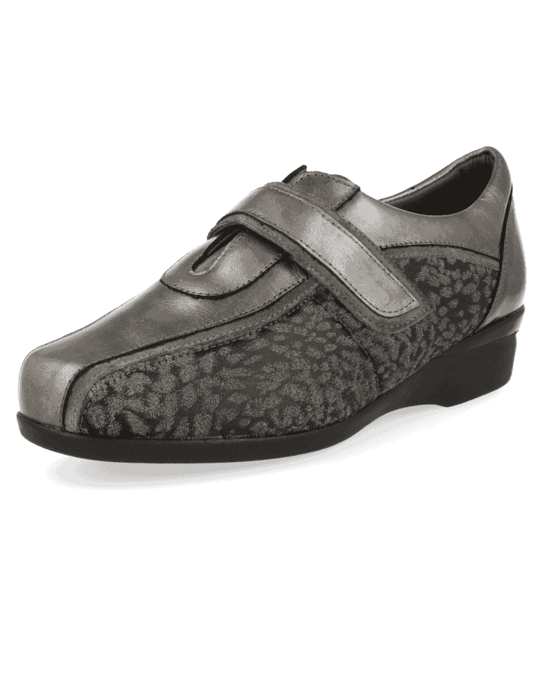 ZAPATO SEÑORA CASANDRA E5 METAL GRIS,