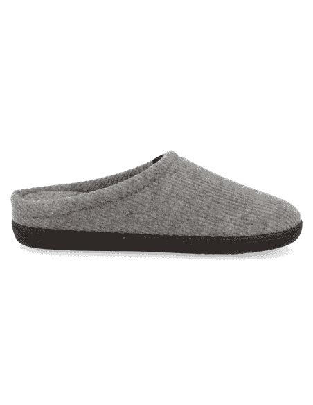 ANATOMIC MENS' D'TORRES FRANK GREY SLIPPERS, MADE OF WARM FELT THAT INSULATES FROM THE COLD.