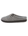 ZAPATILLAS ANATÓMICAS CABALLERO D'TORRES FRANK GRIS, DE FIELTRO CÁLIDO AISLANTE DEL FRÍO.