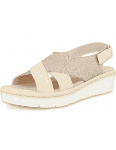 Comfortable sandal, with removable insole. Model Rubí Beige 2