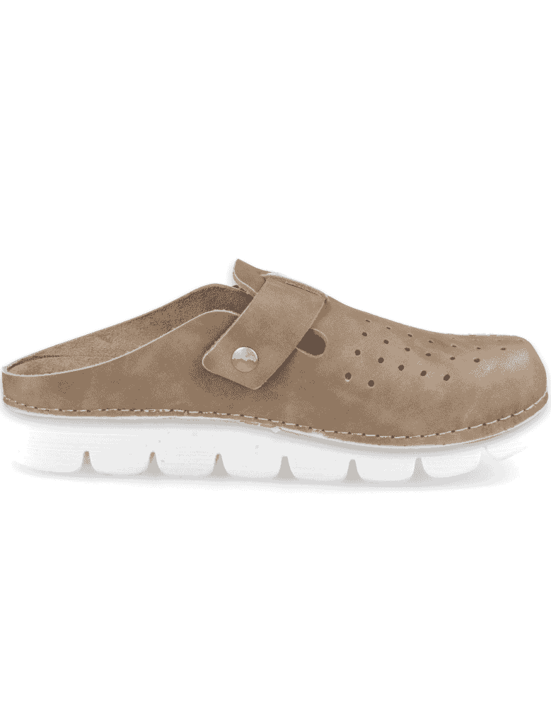 Comfortable clog, Model Elenor Taupe - D'Torres