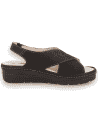 Comfortable sandal, with removable insole. Model RUBI Black