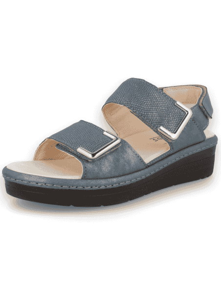 SANDALIA YAIZA SANDAL D'Torres@ AZUL, PLANTA ANATÓMICA EXTRAIBLE MUY CÓMODA.