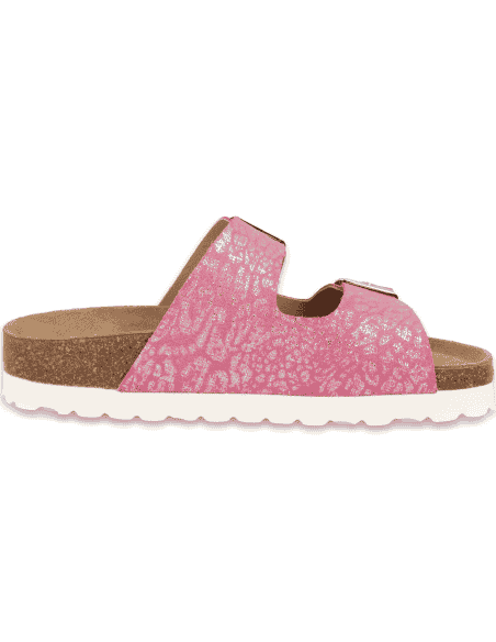 Sandalia Palma Fucsia D'Torres® | Plantilla NubeFit™ Anatómica Acolchada
