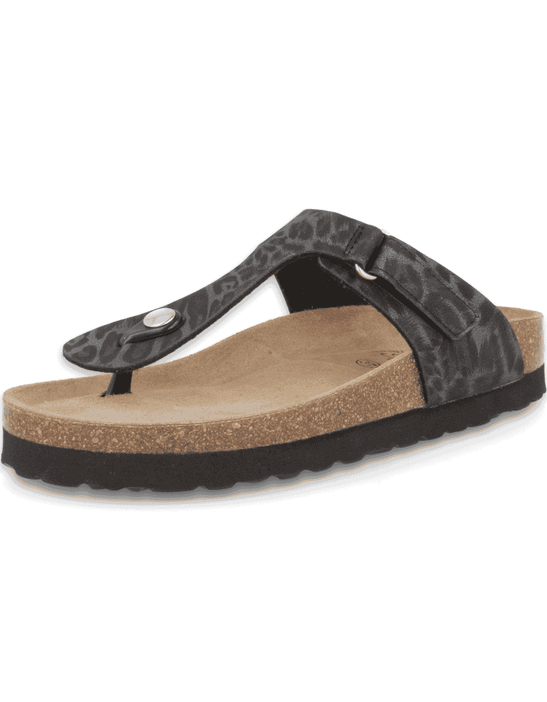 Sandalia Tabarka Flip-Flop Negro D'Torres® |...