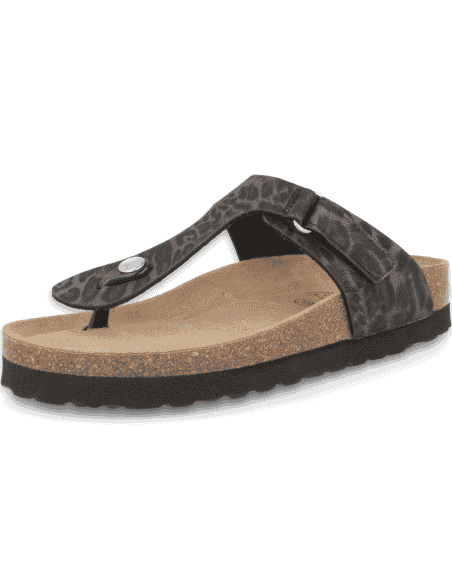 Sandalia Tabarka Flip-Flop Negro D'Torres® | Confort Urbano NubeFit™