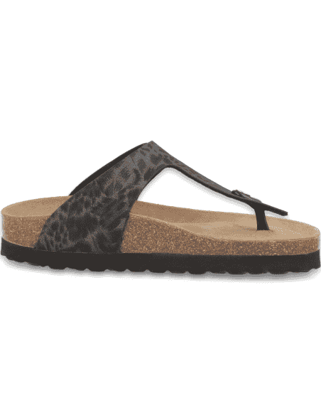 Comfortable Sandal, Model Tabarka Flip-Flop Black- D'Torres