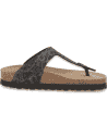 Sandalia Tabarka Flip-Flop Negro D'Torres® | Confort Urbano NubeFit™