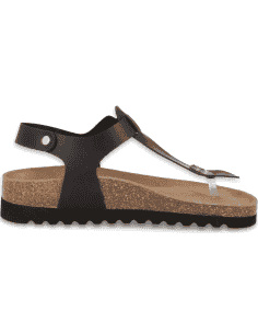 Sandalia Ampurias Flip-Flop Negra D'Torres® | Plantilla... 2