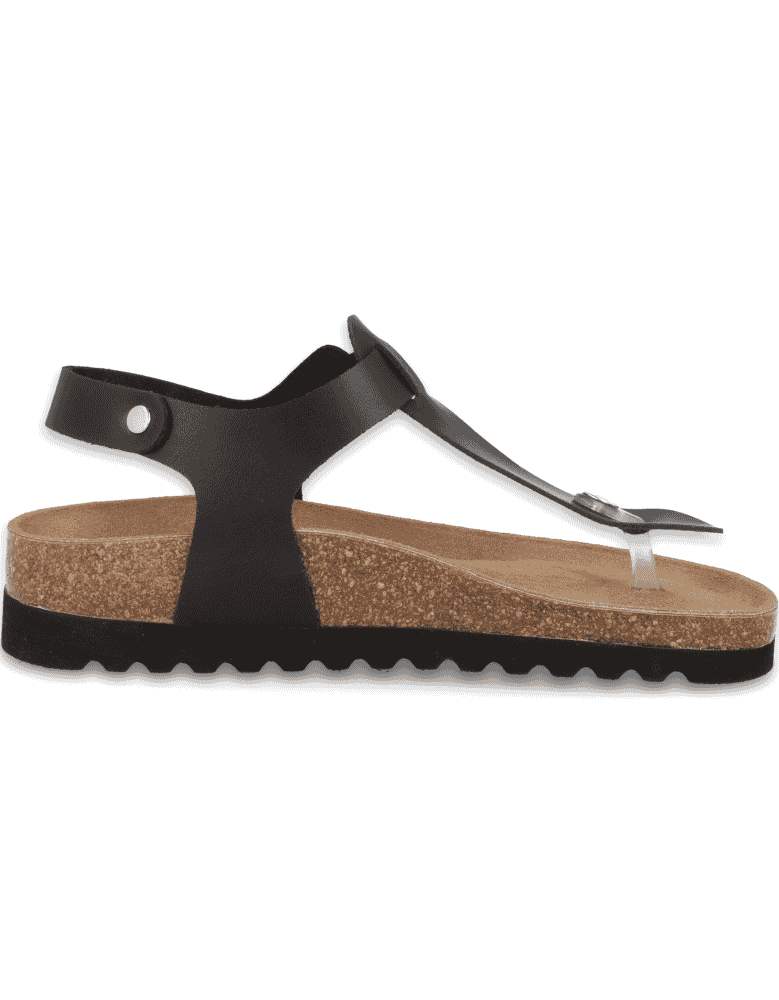 Sandalia Ampurias Flip-Flop Negra D'Torres® |...
