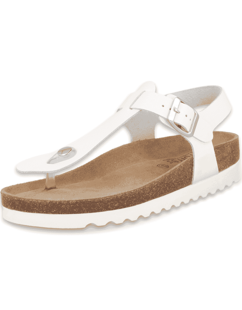 Sandalia Ampurias Flip-Flop Blanco D'Torres® |...