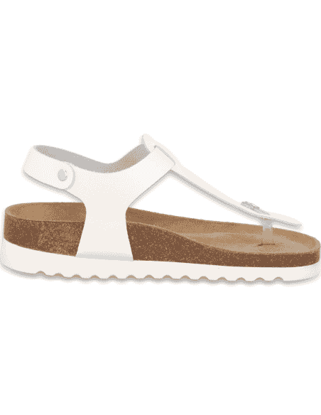 copy of Comfortable Sandal, Model Ampurias White- D'Torres