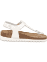 Sandalia Ampurias Flip-Flop Blanco D'Torres® | Plantilla Anatómica NubeFit™