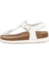 Sandalia Ampurias Flip-Flop Blanco D'Torres® | Plantilla Anatómica NubeFit™