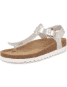 Sandalia Ampurias Flip-Flop Champagne D'Torres® | Plantilla Anatómica NubeFit™