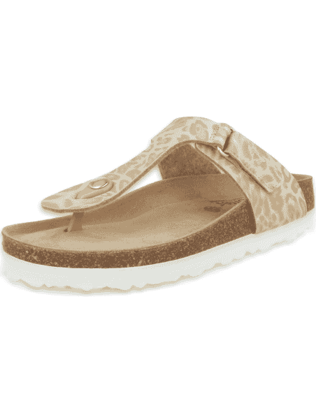 Sandalia Tabarka Flip-Flop Beige D'Torres® | NubeFit™ Confort Urbano
