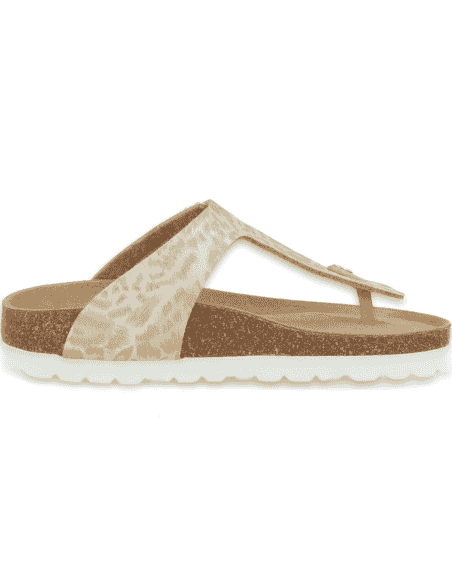 Comfortable Sandal, Model Tabarka Flip-Flop Beige- D'Torres