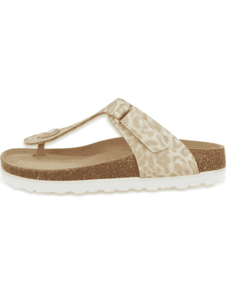 Comfortable Sandal, Model Tabarka Flip-Flop Beige- D'Torres